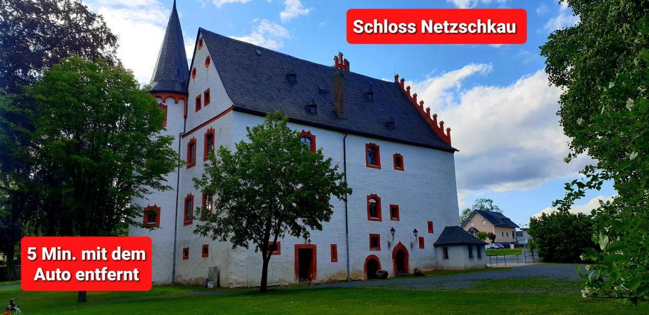 Ferienwohnung "Blick Mylau" - Naehe Freizeitpark Plohn & Weltgroesster Ziegelsteinbruecke Reichenbach im Vogtland Eksteriør bilde