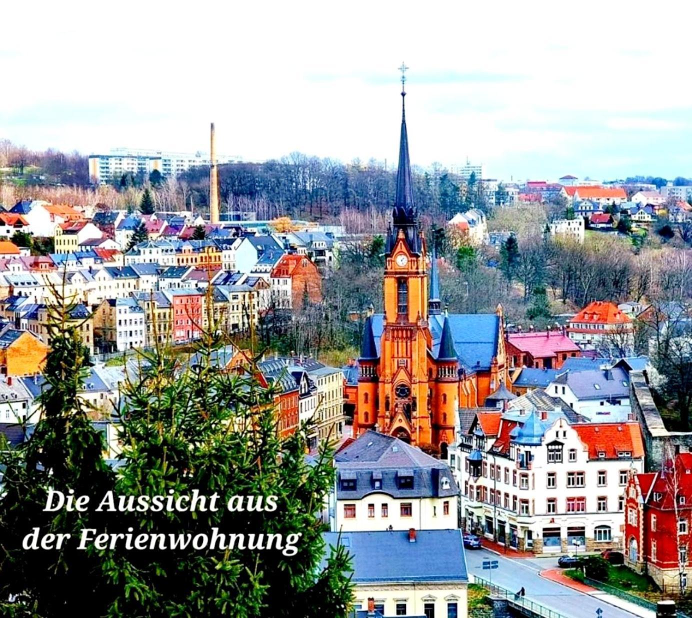 Ferienwohnung "Blick Mylau" - Naehe Freizeitpark Plohn & Weltgroesster Ziegelsteinbruecke Reichenbach im Vogtland Eksteriør bilde