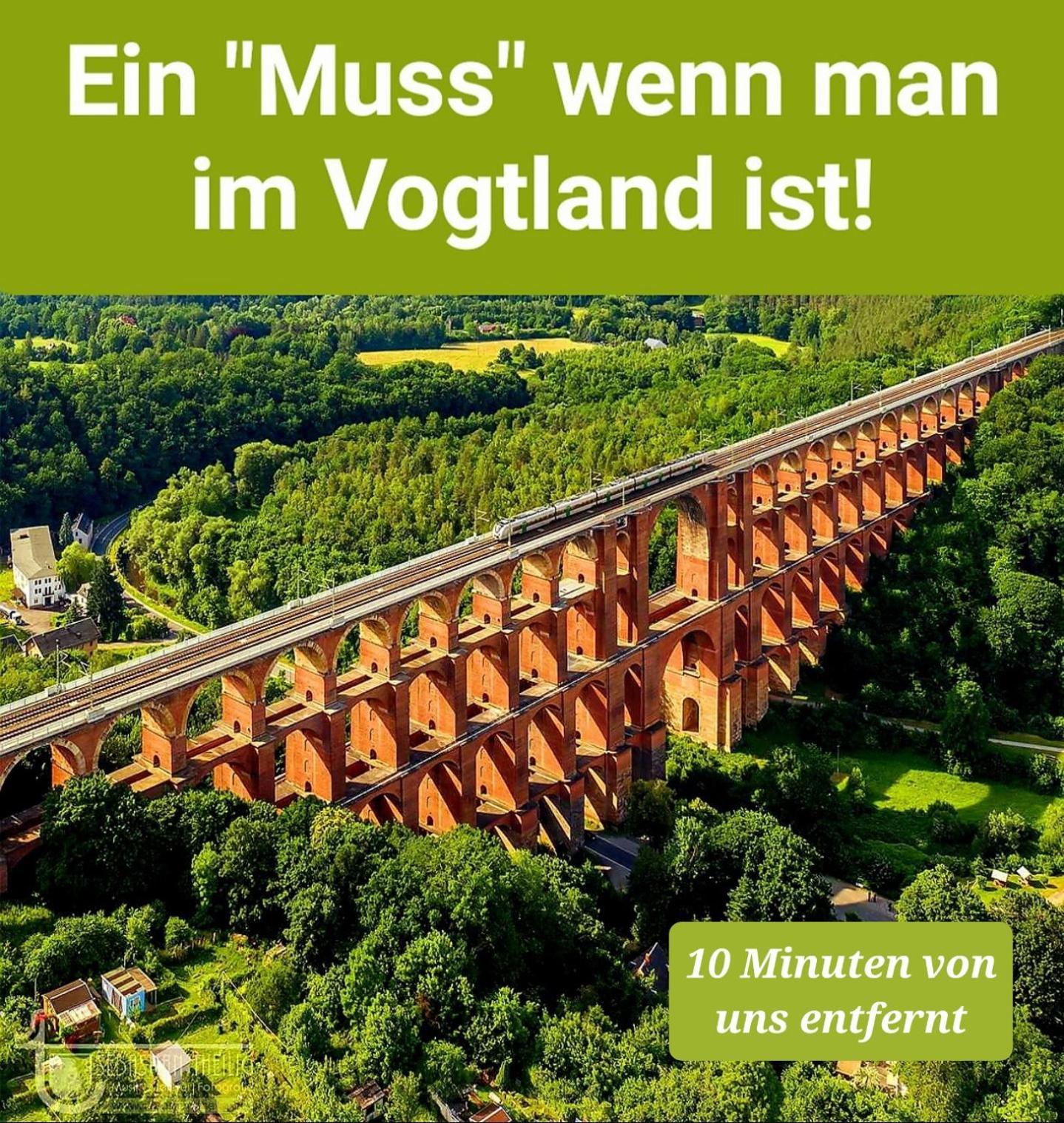 Ferienwohnung "Blick Mylau" - Naehe Freizeitpark Plohn & Weltgroesster Ziegelsteinbruecke Reichenbach im Vogtland Eksteriør bilde