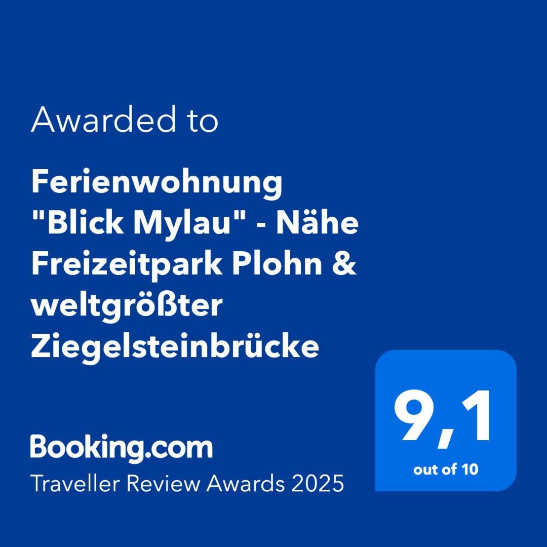 Ferienwohnung "Blick Mylau" - Naehe Freizeitpark Plohn & Weltgroesster Ziegelsteinbruecke Reichenbach im Vogtland Eksteriør bilde